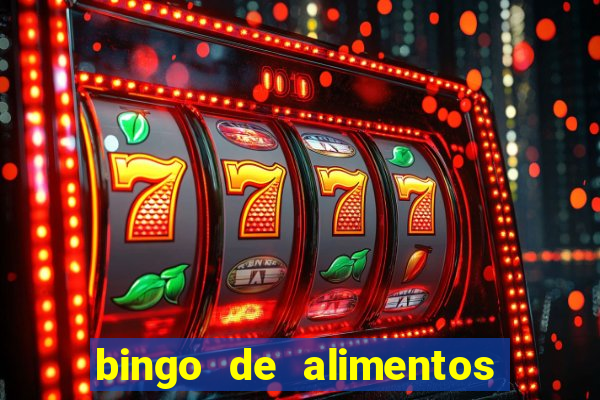 bingo de alimentos saludables para imprimir